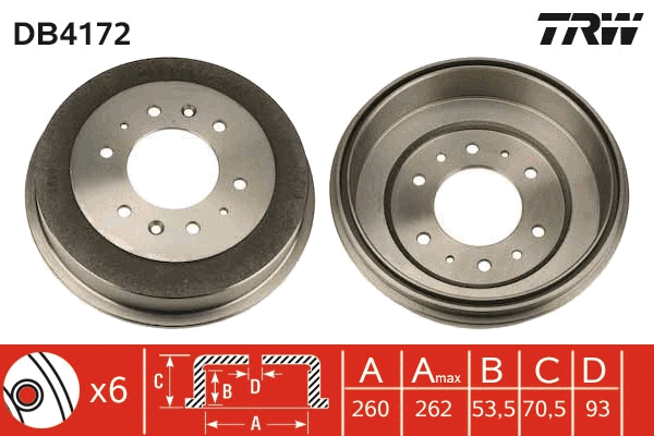 Brake Drum (DB4172)