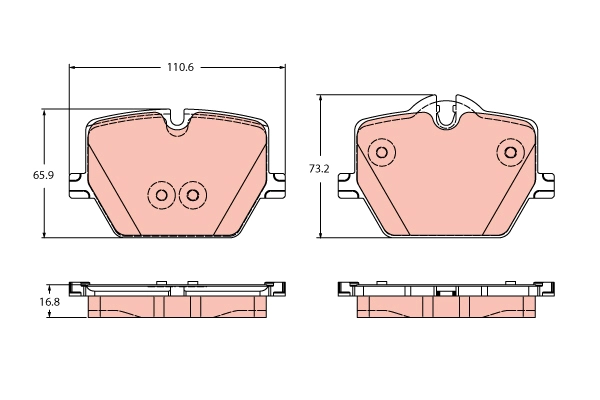 Brake Pad Set, disc brake (GDB2419)