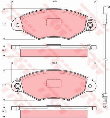 Brake Kit, disc brake (GTD1084)