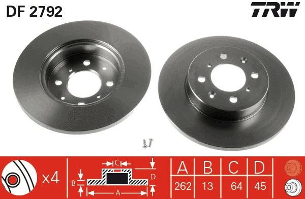 Brake Disc (DF2792)