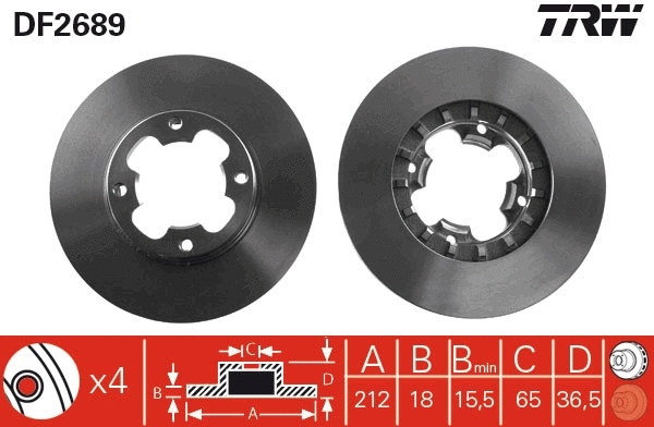 Brake Disc (DF2689)