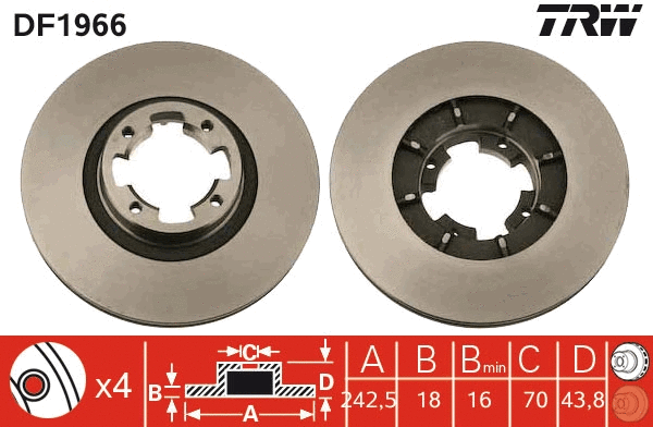 Brake Disc (DF1966)