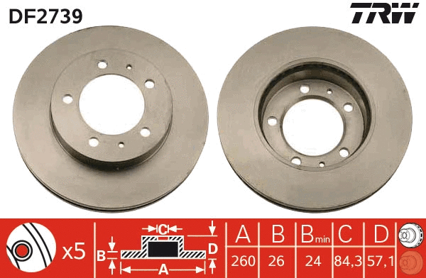 Brake Disc (DF2739)
