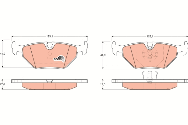 Brake Pad Set, disc brake (GDB917)
