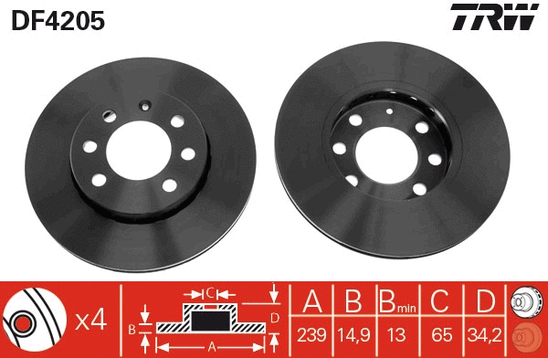 Brake Disc (DF4205)