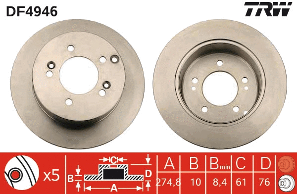 Brake Disc (DF4946)