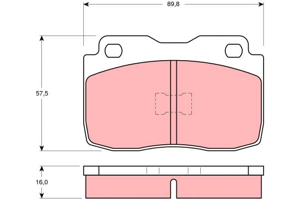 Brake Pad Set, disc brake (GDB359)