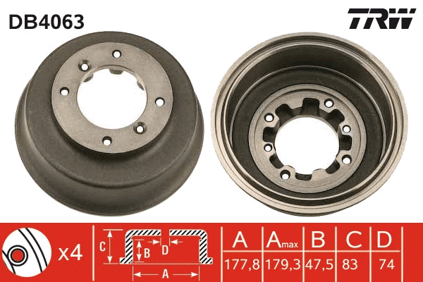 Brake Drum (DB4063)