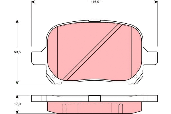 Brake Pad Set, disc brake (GDB3277)