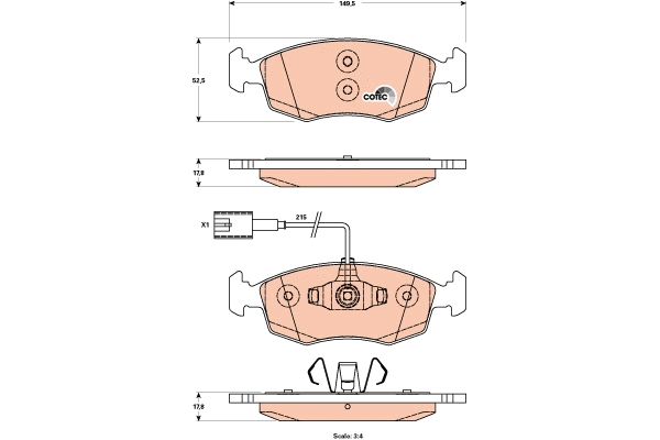 Brake Pad Set, disc brake (GDB1899)