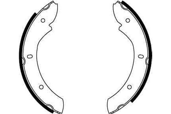 Brake Shoe Set, parking brake