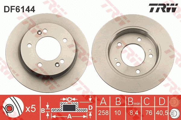 Brake Disc (DF6144)