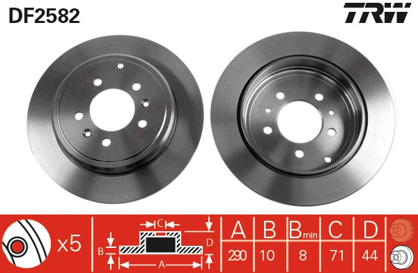 Brake Disc (DF2582)