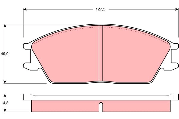Brake Pad Set, disc brake (GDB373DT)