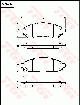Brake Pad Set, disc brake (GDB7718)