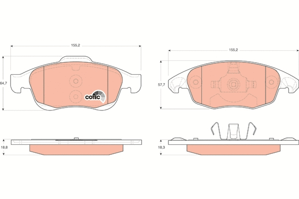 Brake Pad Set, disc brake (GDB1690)