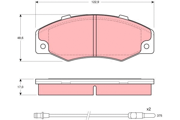 Brake Pad Set, disc brake (GDB903)