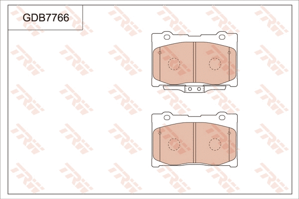 Brake Pad Set, disc brake (GDB7766)