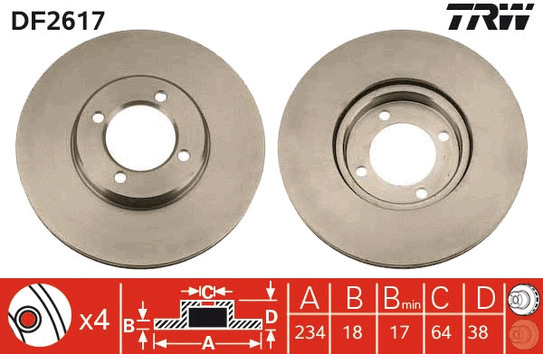 Brake Disc (DF2617)