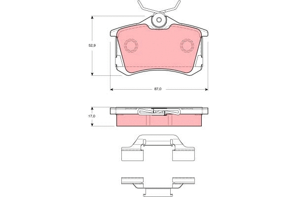 Brake Pad Set, disc brake (GDB1416)