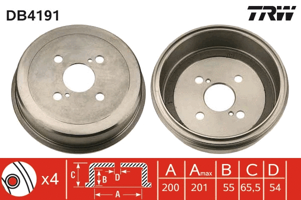 Brake Drum (DB4191)