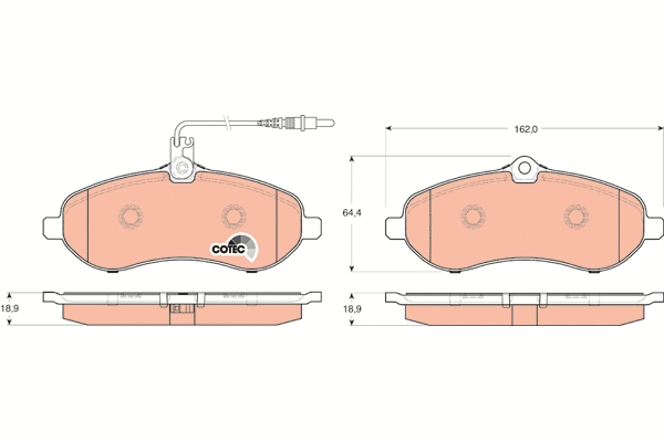 Brake Pad Set, disc brake (GDB1719)