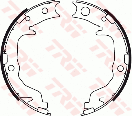 Brake Shoe Set, parking brake (GS8783)