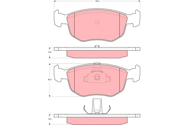 Brake Pad Set, disc brake (GDB1618)