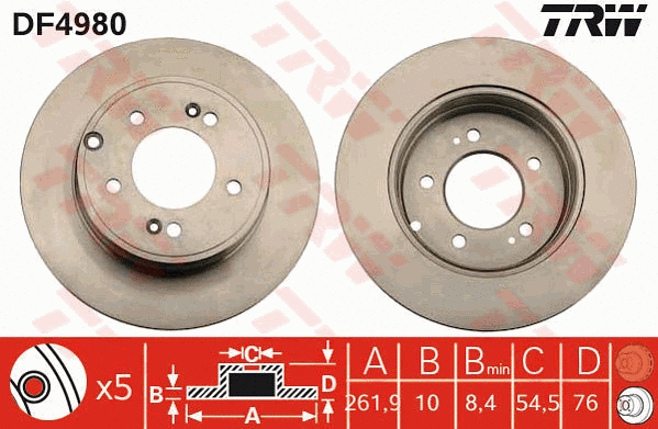 Brake Disc (DF4980)