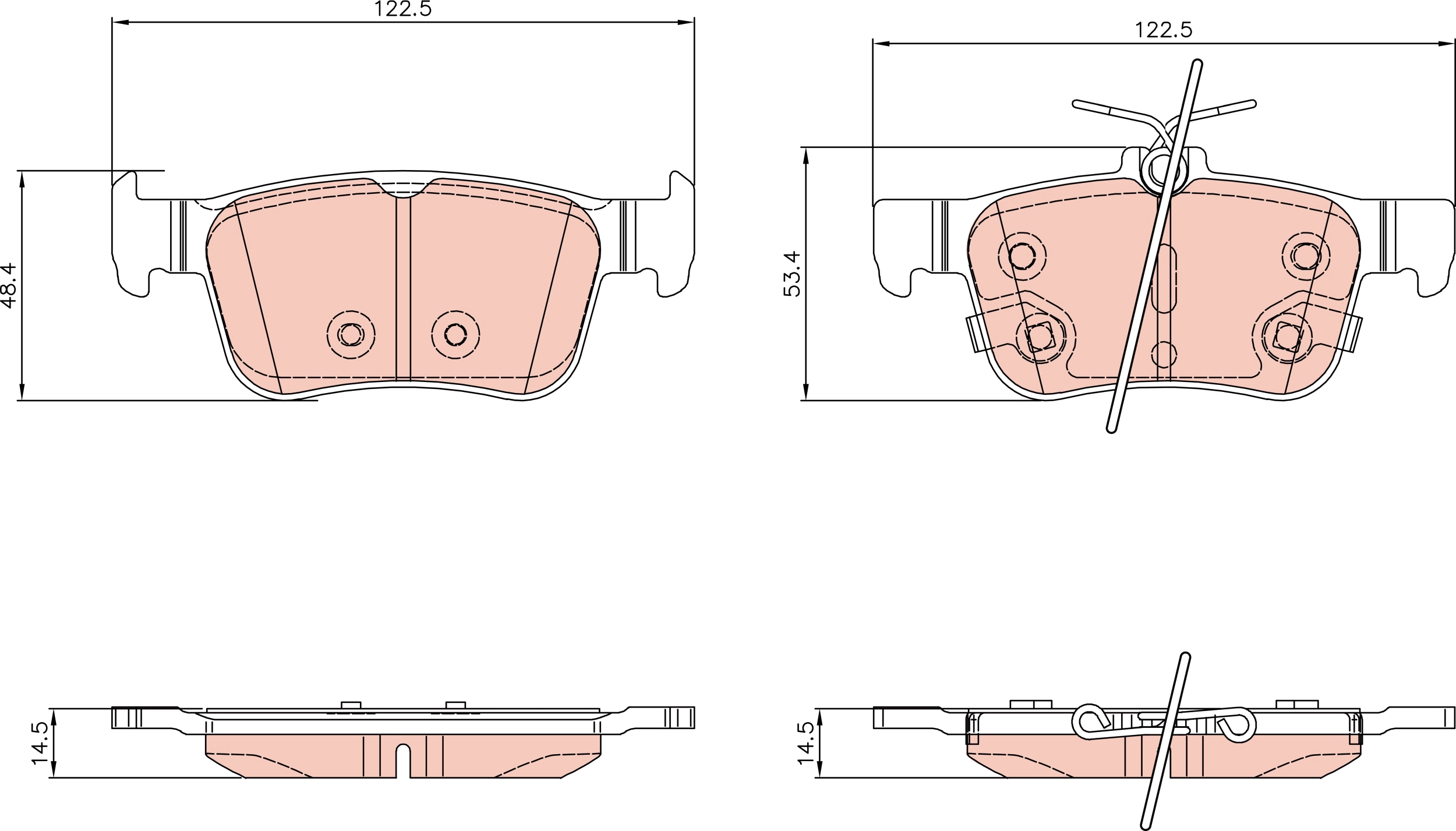 Brake Pad Set, disc brake (GDB8972DT)