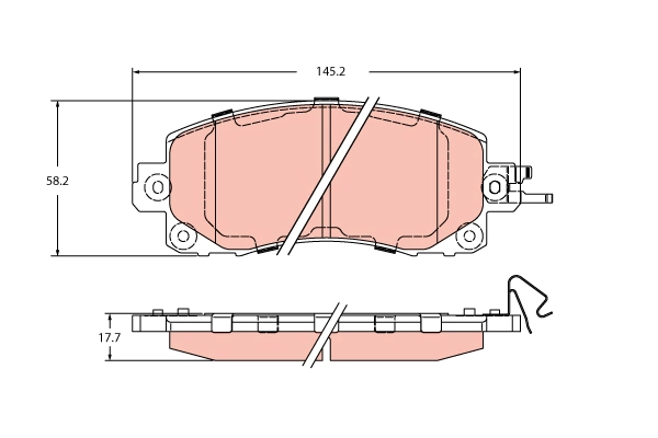 Brake Pad Set, disc brake (GDB2216)