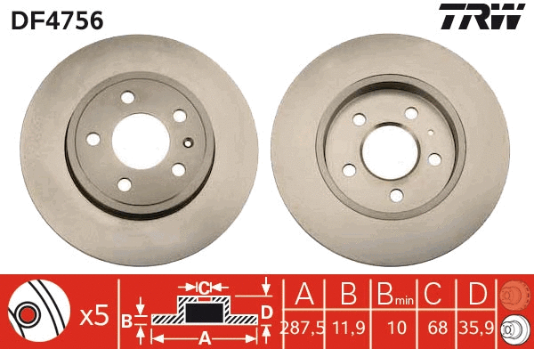Brake Disc (DF4756)