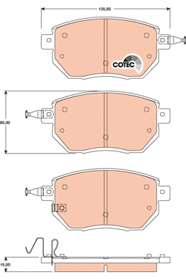 Brake Pad Set, disc brake (GDB3416)