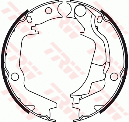Brake Shoe Set, parking brake (GS8782)