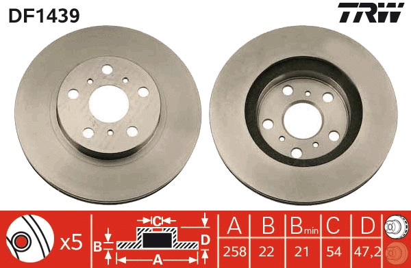Brake Disc (DF1439)