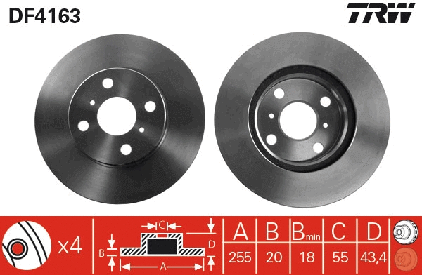 Brake Disc (DF4163)
