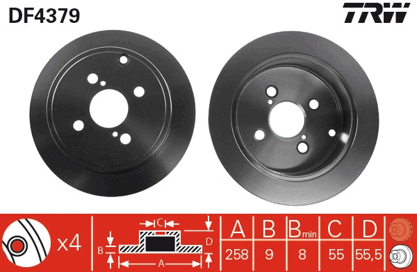 Brake Disc (DF4379)
