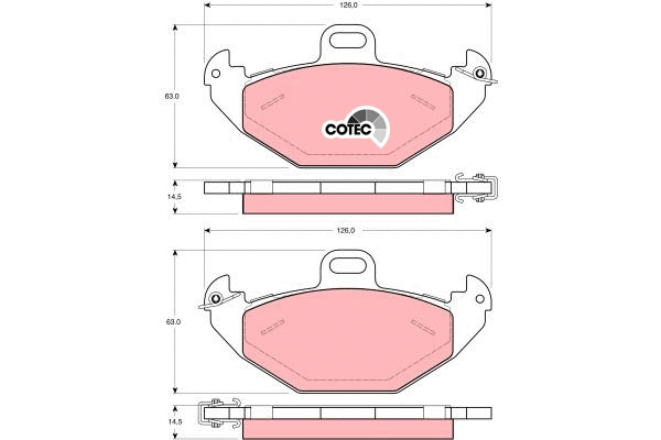 Brake Pad Set, disc brake (GDB1353)