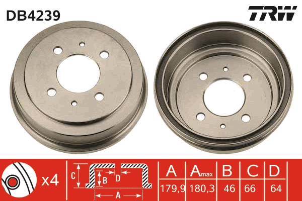 Brake Drum (DB4239)
