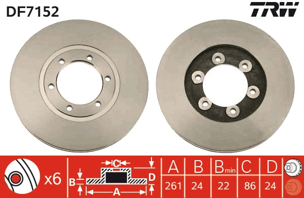 Brake Disc (DF7152)