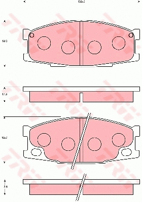 Brake Pad Set, disc brake (GDB7100)