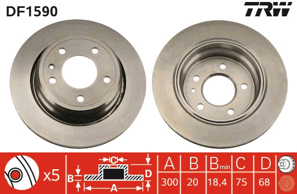Brake Disc (DF1590)