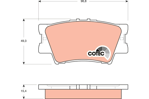 Brake Pad Set, disc brake (GDB3426AT)