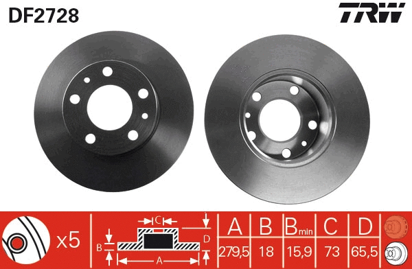 Brake Disc (DF2728)