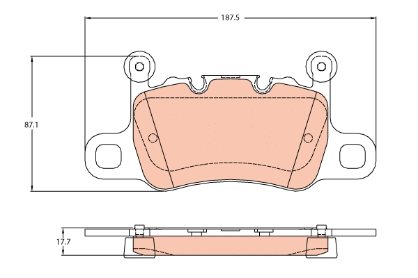 Brake Pad Set, disc brake (GDB2104)