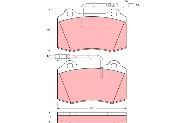 Brake Pad Set, disc brake (GDB1359)