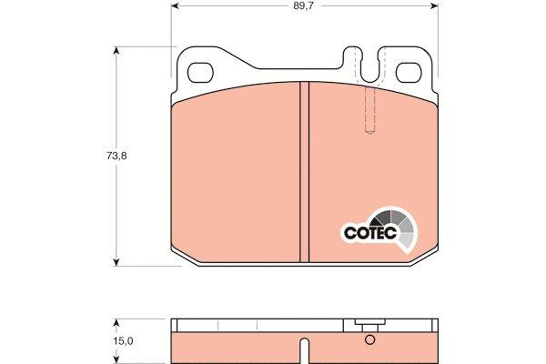 Brake Pad Set, disc brake (GDB242)