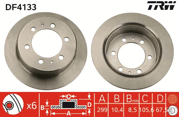 Brake Disc (DF4133)