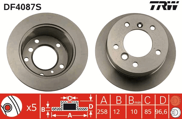Brake Disc (DF4087S)