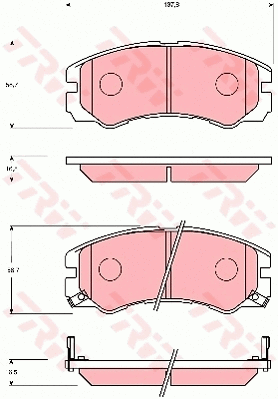 Brake Pad Set, disc brake (GDB7204)